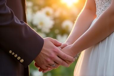 美しい結婚式の写真